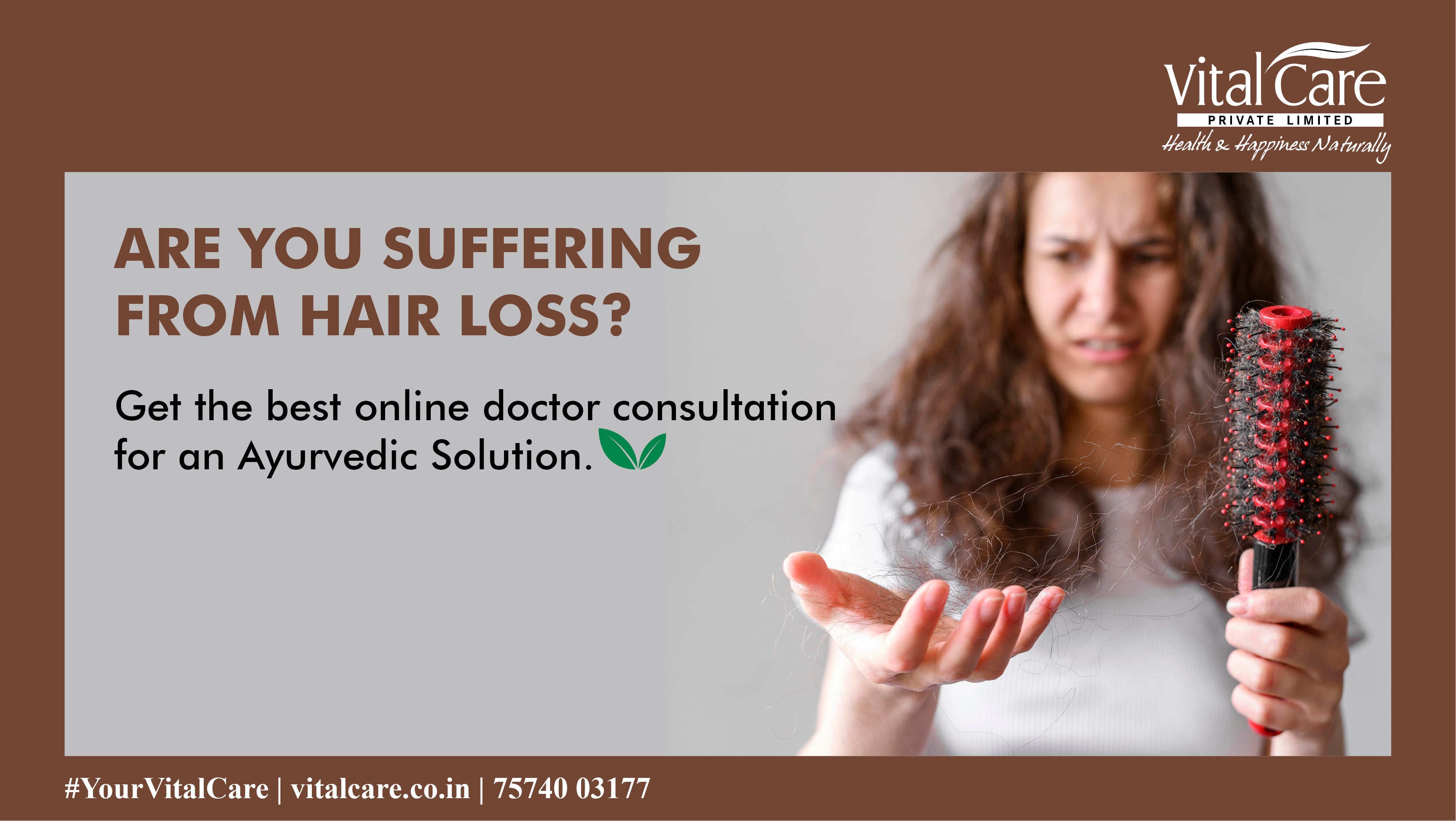 Losing hair? Get the best online doctor consultation for an Ayurvedic solution