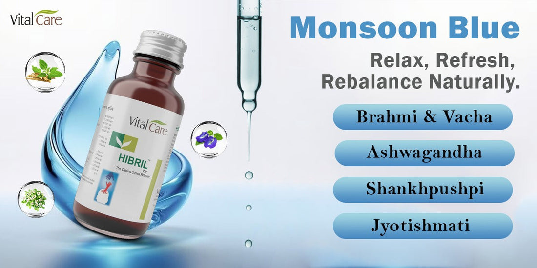 Monsoon Blues: Managing Stress & Weather-Triggered Headaches Naturally with Hibril Oil and Yogic Practices