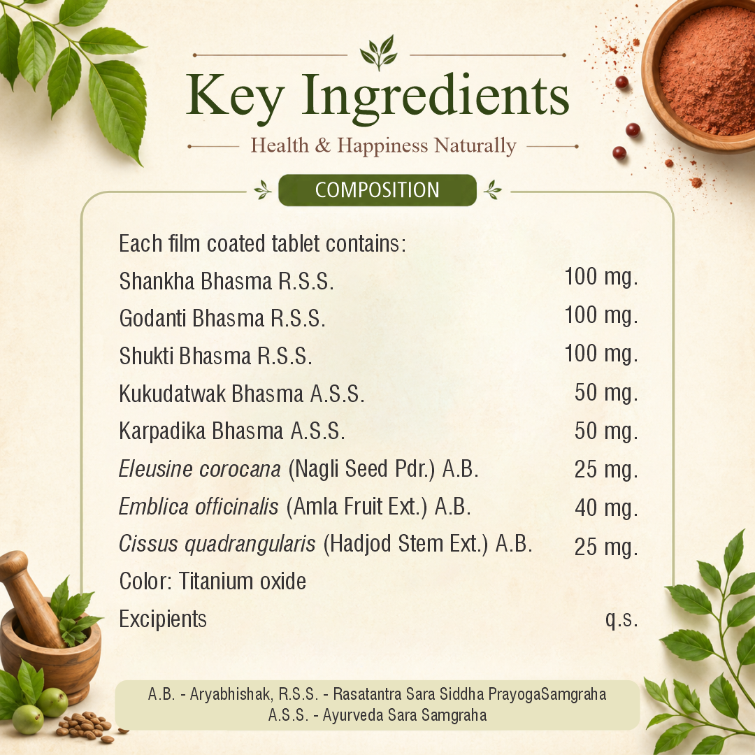 Ayucal Tablet – Natural Calcium Support for Strong Bones