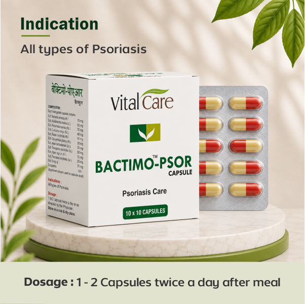 Bactimo Psor Capsule – Internal Support for Psoriasis Care