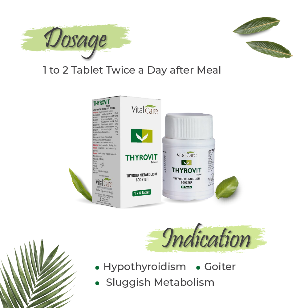 Thyrovit Tablet (60 Tablets) – Support for Balanced Thyroid Function