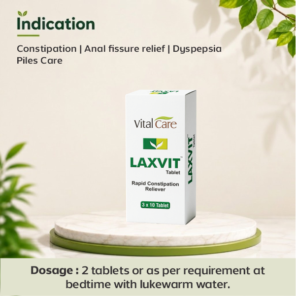 Laxvit Tablets – Reliable Relief for Constipation