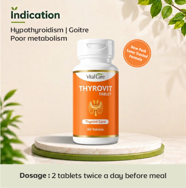 Thyrovit Tablet (60 Tablets) – Support for Balanced Thyroid Function