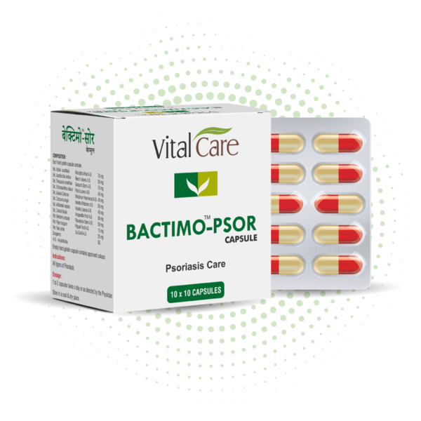 Bactimo-Psor Capsules - Ayurvedic Solution for Psoriasis