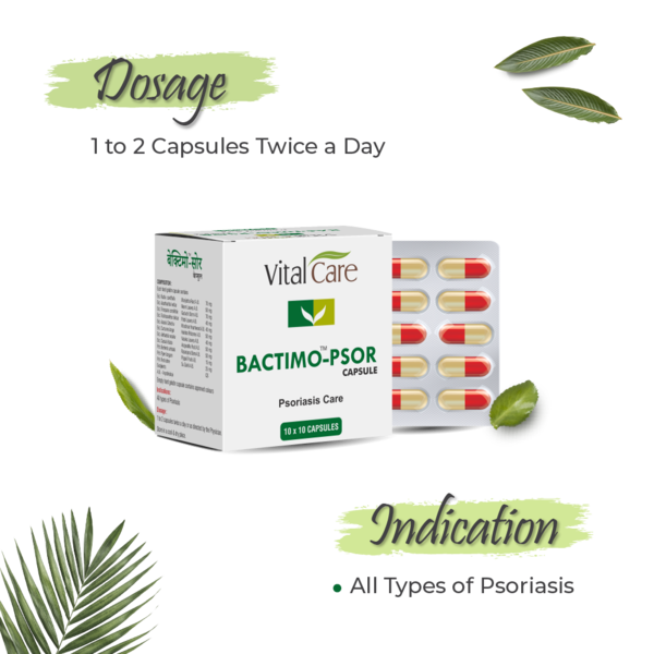 Bactimo Psor Capsule – Internal Support for Psoriasis Care