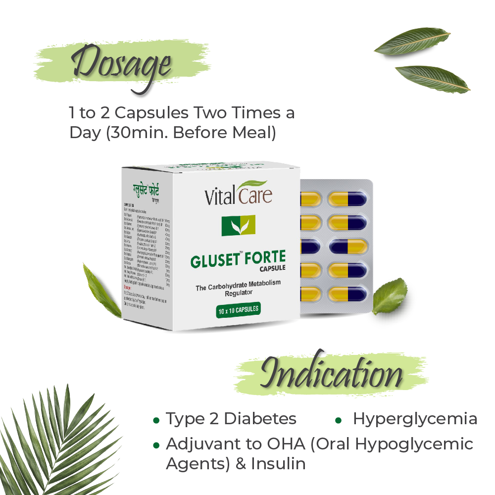 Gluset Forte Capsule – Natural Support for Blood Sugar Balance