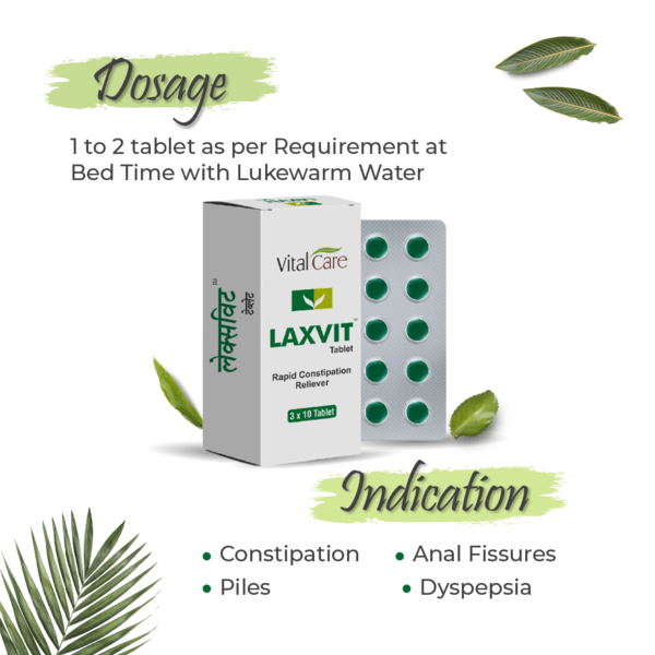 Laxvit Tablets – Reliable Relief for Constipation